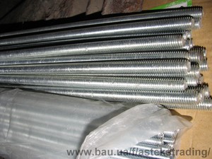 Шпилька стержень со сквозной метрической резбой оцинкованный DIN975 &mdash; Астекс трейдинг