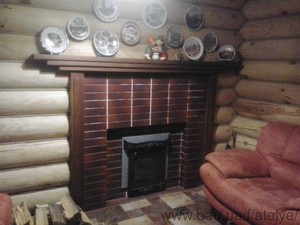 Отделка портала печи "Классика Паровая Экран" Ферингер &mdash; Ателье Саун