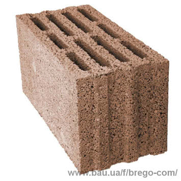 Керамзитобетонные стеновые, перегородочные и фундаментные блоки компании BREGO