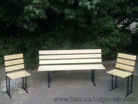 Комплект для летней кухни: скамйка и два стульчика