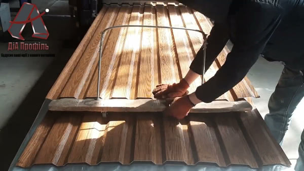 Прокат Профнастила под Дерево Золотой Дуб 3Д Прокат Профнастила под Дерево Золотой Дуб 3Д