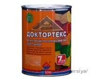 Доктортекс ИР-013 - лак-антисептик для дерева, 3 л (Ирком) - белый, орех, вишня, палисандр