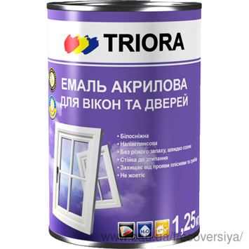 Эмаль для окон и дверей ТМ Triora 0,75 л