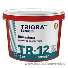 Шпаклевка фасадная / влагостойкая TR-12 power TRIORA prof 16 кг