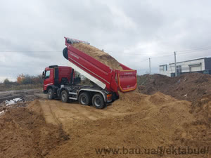 Доставка строительного песка (речной, овражный) &mdash; ЕКТА БУД