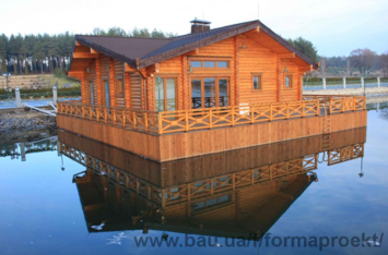 Строительство Дома на воде, деревянные плавдачи