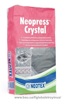 Проникающая обмазочная гидроизоляция для бетона Neotex Neopress Crystal мешок 25 кг