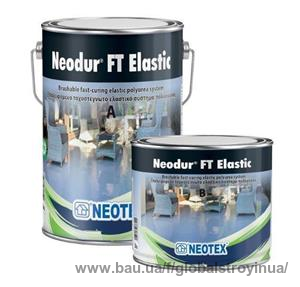 Полимочевина для паркингов, эксплуатируемых террас и кровель Neotex Neodur FT Elastic (А+В) упак 5,5 кг RAL 7035