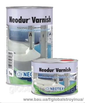 Полиуретановый прозрачный матовый лак для микроцемента и камня Neotex Neоdur Varnish упак 1 кг