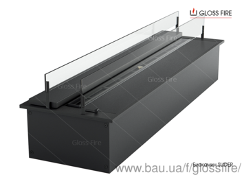 Дизайнерский биокамин SLIDER glass 600 Gloss Fire