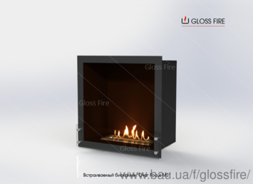Встроенный биокамин «Очаг 600 MS-арт. 010» Gloss Fire