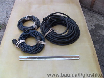 Подовжувач (переноска) герметичний із кабелю в резиновій ізоляцій кг-ШРПЛ 2х1, 2х4, 2х6, 4х6 підвищенноі гнучкрсті, маслобензостійкий