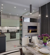 Дизайн кухни-студии — Интерьер-идея (R) Дизайн кухни-студии — Интерьер-идея (R)
