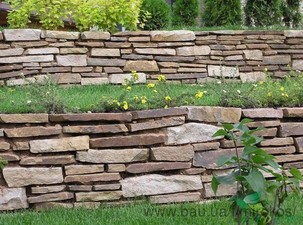 подпорная стена из натурального камня &mdash; Мирокос