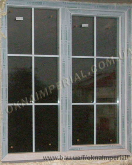 2-створчатое окно Salamander