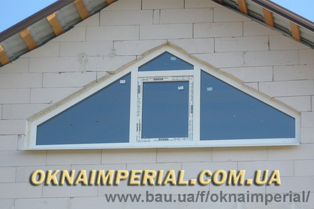 Нестандартное окно в профиле Rehau 60