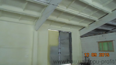 Пенополиуретан - бесщовная гидроизоляция. Пінополіуретан ППУ, що напилюється. Теплогідроізоляція. &mdash; ППУ ПРОФИТ