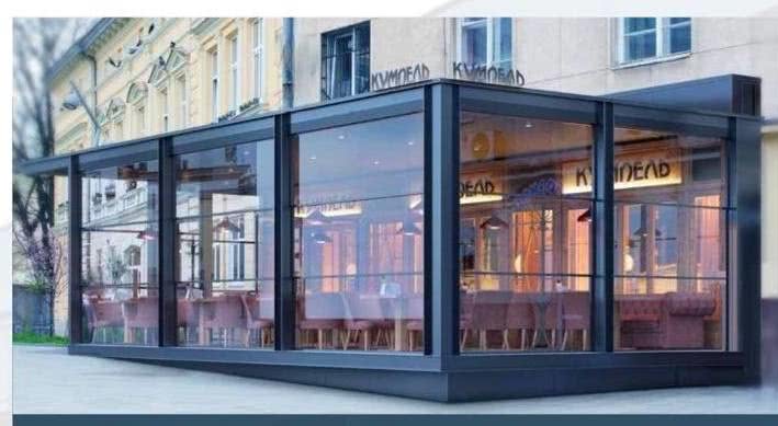 автоматические раздвижные системы для ресторанов, отелей, ко