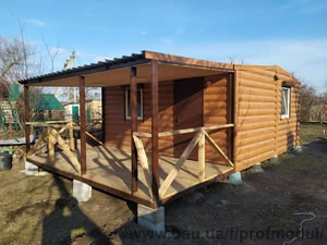 Дачный домик 25 квадратов с террасой — ПРОФМОДУЛЬ Дачный домик 25 квадратов с террасой — ПРОФМОДУЛЬ