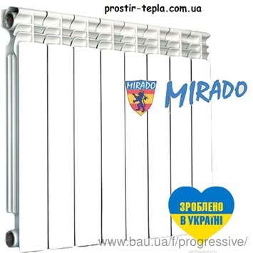 Радиаторы алюминиевые для отопления Mirado, Summer, Ekvator