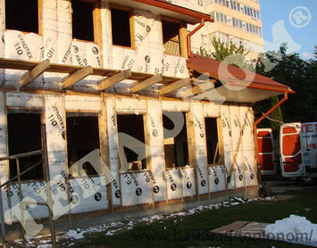 Утепление каркасных домов заливным пенопластом экоизол