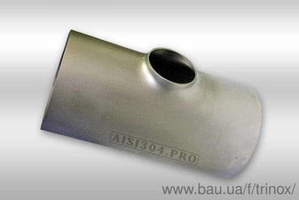 Тройник переходной нержавеющий DIN Dn 50/40 AISI 304 &mdash; Тринокс