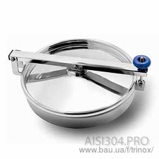 Люк круглый нержавеющий без давления 300 мм &mdash; Тринокс