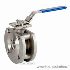 Кран шаровой фланцевый моноблочный нержавеющий Dn 25 AISI 304 &mdash; Тринокс