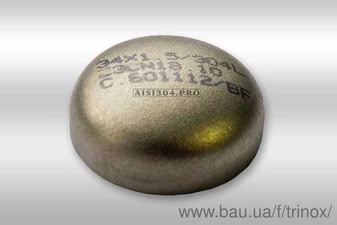 Заглушка эллиптическая нержавеющая 129*2,0 мм DIN 11850 AISI304 &mdash; Тринокс