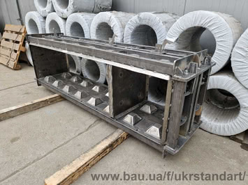 Металлоформа Лего-блок для мобильных бетонных конструкций 2400х600х600