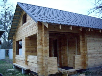 Деревянный дом из бруса Строительство