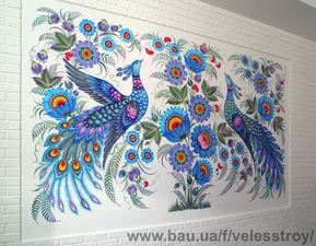 Художественная роспись внутренних интерьеров украинских домов &mdash; Велес-Строй