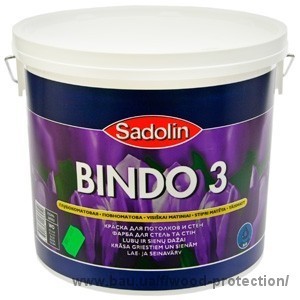 Sadolin Bindo 3 (Садолин Биндо 3) водоэмульсионная краска 10л