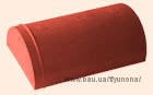 Черепица ТМ Юнона полимерпесчаная коньковая красная