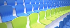 Крісла сидіння стадіонні поліпропиленові, нового дизайну