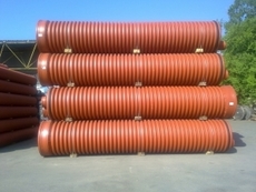 Трубы гофрированные для наружной канализации