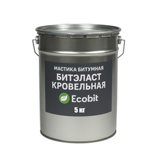 Мастика битумная ведро 5,0 кг Битэласт - Кровельный Ecobit