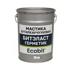 Мастика бутилкаучуковая ведро 20,0 кг Битэласт - Герметик