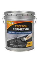 Тегерон Герметик ЭКОБИТ ведро 10,0 кг мастика бутилкаучукова