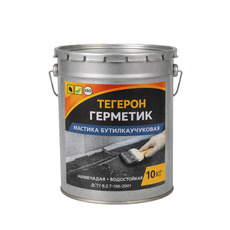 Тегерон Герметик ЭКОБИТ ведро 10,0 кг мастика бутилкаучукова