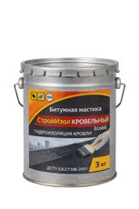 Битумная мастика ведро 3,0 кг СтройИзол Кровельный Ecobit