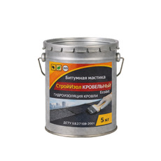 Битумная мастика ведро 5,0 кг СтройИзол Кровельный Ecobit