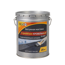 Битумная мастика ведро 20,0 кг СтройИзол Кровельный Ecobit