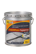 СтройИзол-Герметик ЭКОБИТ ведро 3,0 кг бутилкаучуковая масти