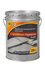 СтройИзол-Герметик ЭКОБИТ ведро 20 кг бутилкаучуковая масти