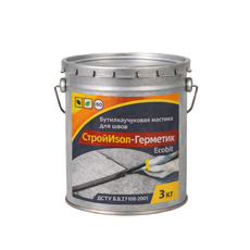 СтройИзол-Герметик ЭКОБИТ ведро 3,0 кг бутилкаучуковая масти