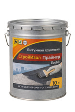 Битумная грунтовка ведро 10,0 л СтройИзол Праймер ЭКОБИТ