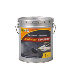 Битумная грунтовка ведро 5,0 л СтройИзол Праймер ЭКОБИТ