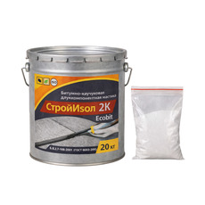 Битумно - каучуковая мастика ведро 5,0 кг СтройИзол 2 К ЭКО