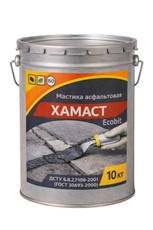 Мастика асфальтовая ХАМАСТ ЭКОБИТ ведро 10,0 кг